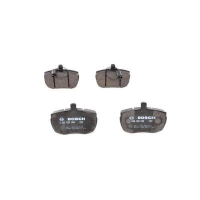 Abbildung von BOSCH 0 986 424 044 Bremsbelagsatz Low Metallic mit integriertem Verschleißsensor Anti Quietsch Blech IVECO: DAILY 2 Pritsche/Fahrgestell