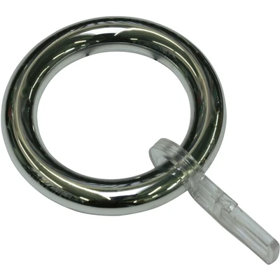 Abbildung von GARDINIA Gardinenring &quot;Gardinenringe Kunststoff mit Faltenlegehaken&quot;, (10 St.), Serie Spannstange Ø 23/26 mm