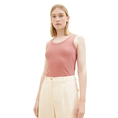 Abbildung von TOM Tailor MIT Struktur Top, Damen, Größe: Large, Fading rose