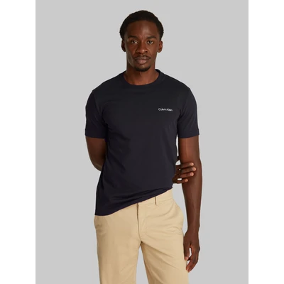 Abbildung von Calvin Klein Linear BOX LOGO Tshirt print, Herren, Größe: Large, Black
