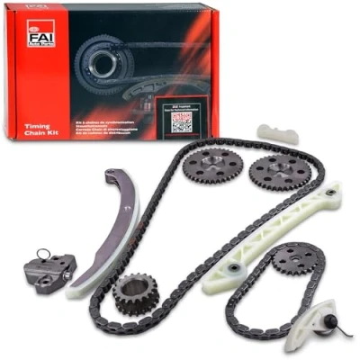 Abbildung von FAI AutoParts TCK85 Steuerkettensatz ohne Dichtungen, mit Zahnrädern Simplex, Kette geräuscharm FORD: FIESTA 5, MONDEO 3 Kombi, Focus 2 Schrägheck