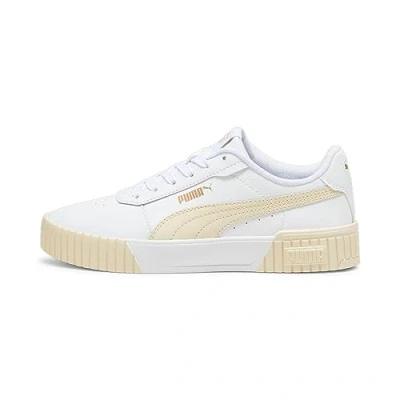 Abbildung von PUMA Damen Carina 2.0 Sneaker, White SUGARED Almond Gold, 41 EU
