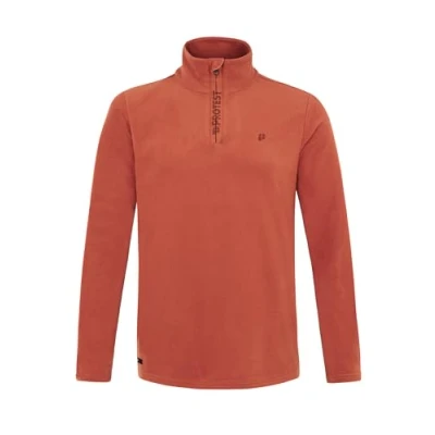 Abbildung von Protest Perfecto Fleecepullover, Herren, Größe: Large, Brick orange