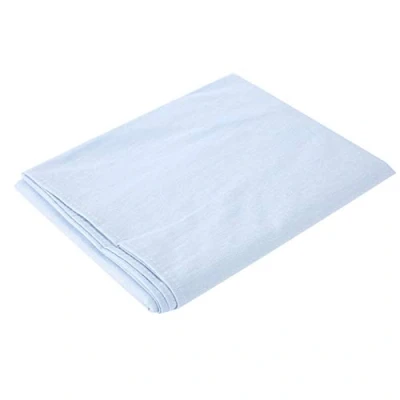 Abbildung von Waschbare Massageliegen Bettlaken, hypoallergen, weicher Baumwollbezug, für Salon, Schönheitssalon, mit Atemloch Gesicht, Betten innerhalb von 80 x 200 cm (hellblau)