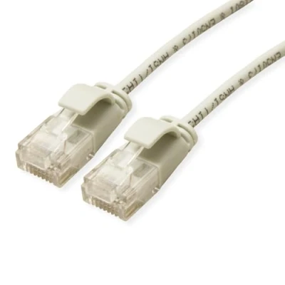 Abbildung von ROLINE GREEN UTP Patchkabel Kat.6A (Class EA), LSOH, Slim, grau, 1,5 m
