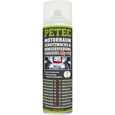 Abbildung von PETEC Motorschutzwachs Spray Motorraum Konservierung Durchsichtig 500Ml