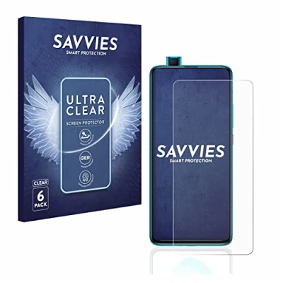 Abbildung von Savvies 6 Stück Schutzfolie für Xiaomi Poco F2 Pro Displayschutz Folie Ultra Transparent