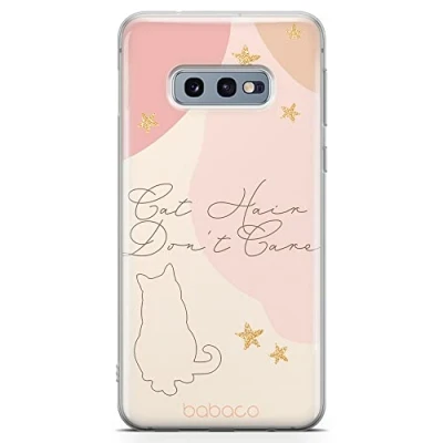 Abbildung von Babaco ERT Group Handyhülle für Samsung S10e Original und offiziell Lizenziertes Muster Cats 007 optimal an die Form des Handy angepasst, hülle aus TPU