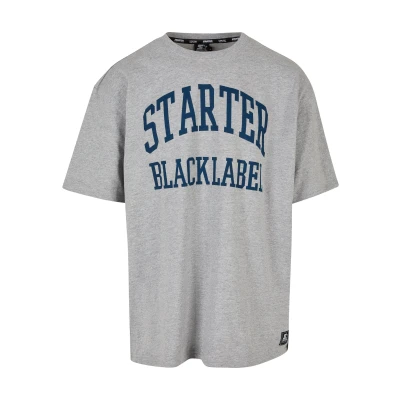 Abbildung von Starter Black Label Tshirt print, Herren, Größe: Large, Heathergrey