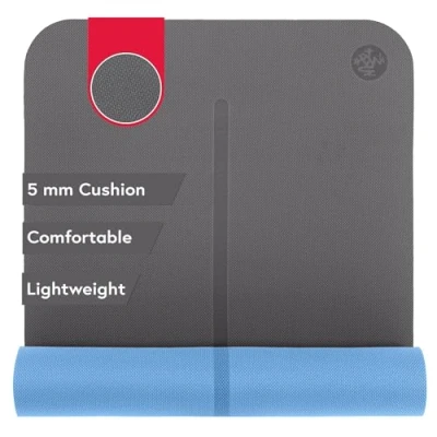Abbildung von Manduka Begin Yoga and Pilates Mat Steel Grey (172cm)