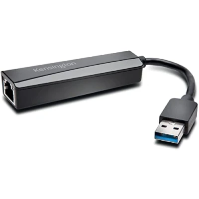 Abbildung von Kensington Ethernet Anschlussadapter, USB 3.0 auf 10/100/1000 Gigabit Adapter, K33981WW