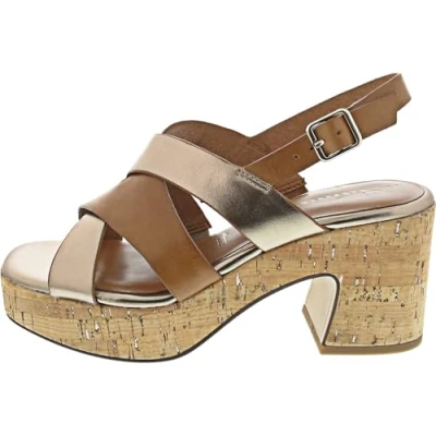 Abbildung von Tamaris High Heel Sandalette, Damen, Größe: 40, Cognac comb Schuhe
