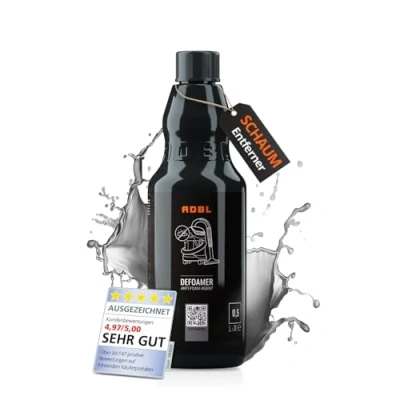 Abbildung von ADBL Defoamer (500ml) Hocheffizientes Antischaummittel für Nasssauger Verlängert die Betriebszeit durch Reduzierung von Schaum in Schmutzwassertanks Zusatz Polster und Textilreiniger