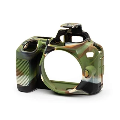 Abbildung von easyCover Silikon Kameratasche Schutz für Ihre Kamera Nikon D3500 Camouflage