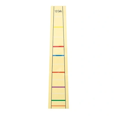 Abbildung von Cello Aufkleber, Finger Positionsaufkleber für Übungsanfänger Griffbrettaufkleber Griffbrettpositionsanzeige zum Üben von Cello(4/4) Hilfskorrektur