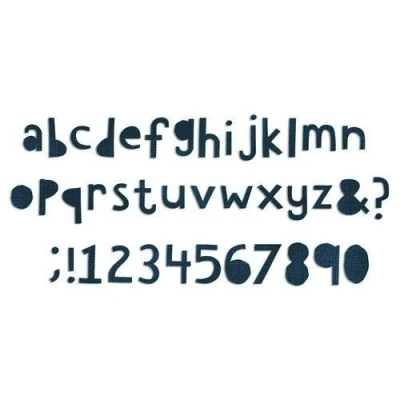 Abbildung von Sizzix Bigz XL Alphabet Die Cutout Lower 662708 Tim Holtz (04 18)