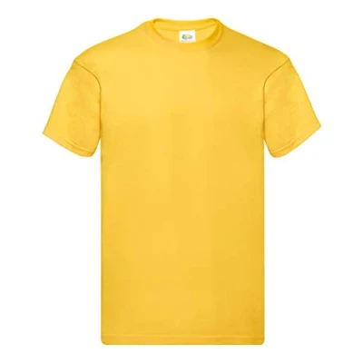 Abbildung von Fruit of the Loom Herren Original T. T Shirt (5er Pack), Farbe:sonnenblumengelb, Größe:L