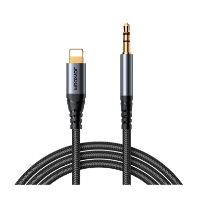 Abbildung von JOYROOM Audiokabel AUX 3,5 mm Miniklinke für iPhone iPad 1,2 m schwarz Audio &amp; Video Kabel