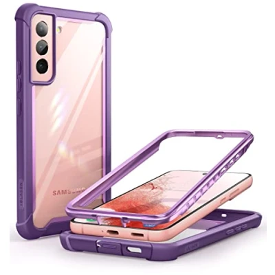 Abbildung von i Blason Transparent Hülle für Samsung Galaxy S22+ Plus (6.6&quot;) Handyhülle Bumper Case Robust Schutzhülle Cover [Ares] OHNE Integriertem Displayschutz 2022 Ausgabe (Lila)