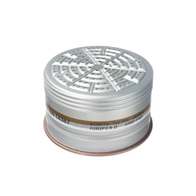 Abbildung von Dräger X plore Kombinationsfilter 990 A2B2 P3 R D (EN 14387) Box mit 5 Stück. Qualitätsfilter spezifischem Rundgewindeanschluss RD90 für Einfilter Halbmasken 4390 und 4790
