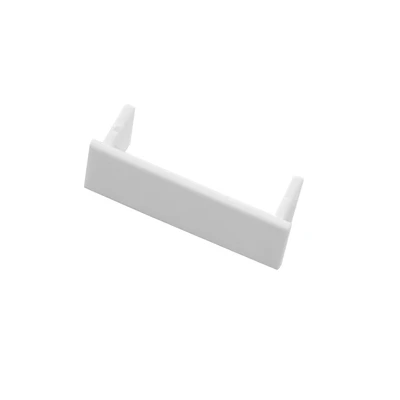 Abbildung von GARDINIA Endstücke für Vorhangschienen und Gardinenschienen, 1 läufig, Kunststoff, Weiß, Serie Slim Line, 2 Stück