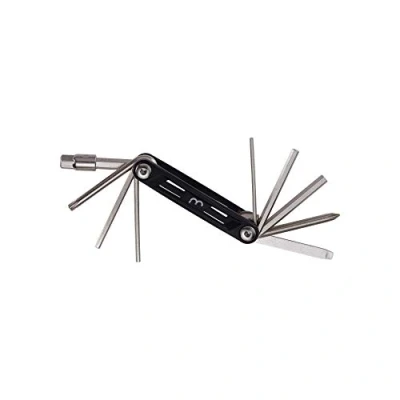 Abbildung von BBB Cycling Fahrrad MaxiFold BTL 141S Fahrradreparatur Werkzeugsatz Mini Set Multifunktionales 10 in 1 faltbares Multitool Aluminiu, Black, S