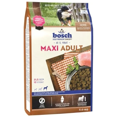 Abbildung von bosch HPC Maxi Adult Hundetrockenfutter für ausgewachsene Hunde großer Rassen (ab 25 kg) 1 x 3 kg