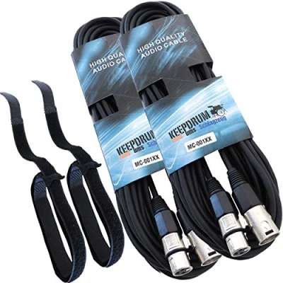 Abbildung von keepdrum MC 001XX 15m Mikrofonkabel 1x XLR Male / Female 2 Stück
