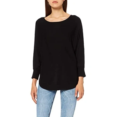 Abbildung von QS MIT FLEDERMAUSÄRMELN Strickpullover, Damen, Größe: Large, Black