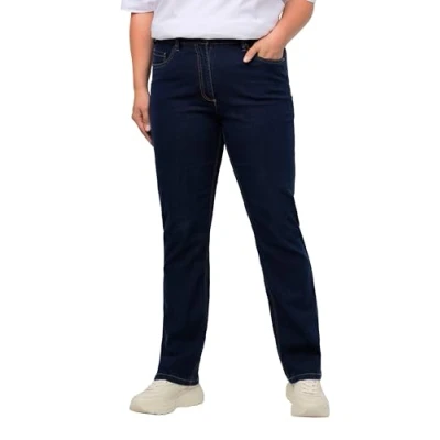 Abbildung von Ulla Popken Funktionshose Jeans Mandy gerades Bein Stretch 5 Pocket Form