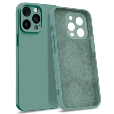 Abbildung von MyGadget Hülle für iPhone 14 Pro Max [ 4 Layer Struktur Schutzhülle ] Gummierte Handyhülle mit Soft Inlay &amp; Hardcase Cover außen Petrol