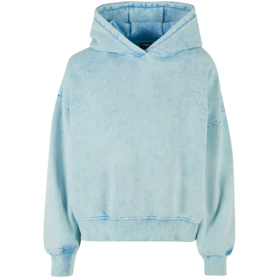 Abbildung von Urban Classics Towel Washed Kapuzenpullover, Damen, Größe: 3XL, Balticblue