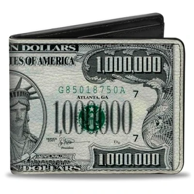 Abbildung von Buckle Down Herren Bifold Wallet Minions Reisezubehör Bi Fold Brieftasche, Mehrfarbig, 4.0&quot; x 3.5&quot;