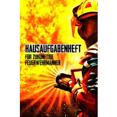 Abbildung von Hausaufgabenheft für zukünftige Feuerwehrmänner: Feuerwehr als Geschenkidee zur Einschulung die 1. Klasse