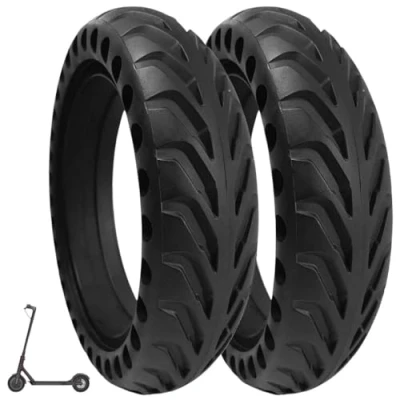 Abbildung von Pannensicherer Ersatzreifen für Xiaomi E Scooter M365, M365 Pro, Pro2, Essential, 1S 8,5 Zoll Vollgummireifen Solid und Rutschfest als Ersatzrad Reifen Vorder Hinterrad