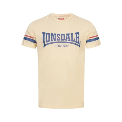 Abbildung von Lonsdale Tshirt print, Herren, Größe: XL, Sand navy red