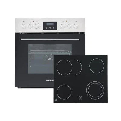 Abbildung von Backofen Herdset Einbau Kochfeld Glaskeramik rahmenlos Respekta HS3001 19