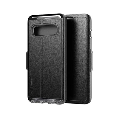 Abbildung von tech21 Evo Schutzhülle für Samsung Galaxy S10, magnetisch, mit Kartenfächern, Schwarz