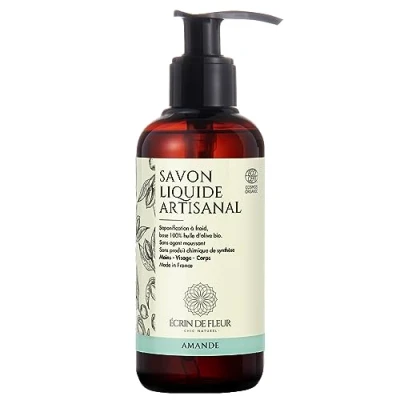 Abbildung von Écrin de Fleur Bio Handgemachte Flüssigseife Zertifiziert Mandel 250ml
