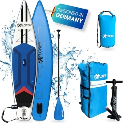 Abbildung von EXPLORER Inflatable SUP Board &quot;Tourer&quot;, (6 tlg., mit Paddel, Pumpe und Transportrucksack)