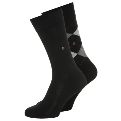 Abbildung von Burlington Everyday Argyle MIX 2PACK Onesize Socken, Herren, Größe: 40/46, Black