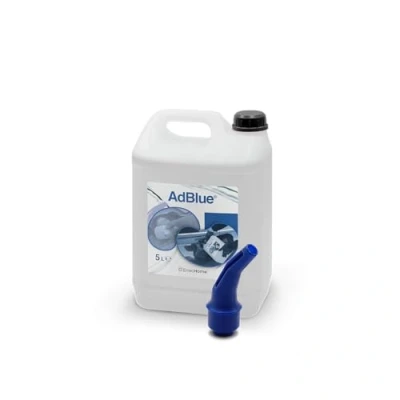 Abbildung von AdBlue® inkl. Ausgießer, Harnstoffbasiertes Dieselmotor Additiv zur Verringerung der NOx Emissionen, gemäß ISO 22241 1, 5 L Behälter