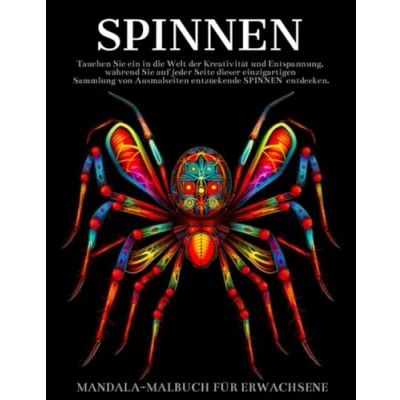 Abbildung von Spinnen Malbuch für Erwachsene: Mandalas Designs,Geschenke Tierliebhaber