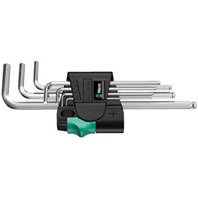 Abbildung von Wera 05022181001, L förmiger Inbusschlüssel Satz, Metrisch, 7 Stück(e), 1.5,2,2.5,3,4,5,6 mm, Chrom, 20 mm