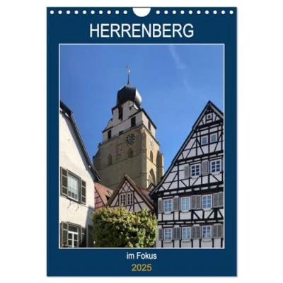 Abbildung von Herrenberg im Fokus (Wandkalender 2025 DIN A4 hoch), CALVENDO Monatskalender
