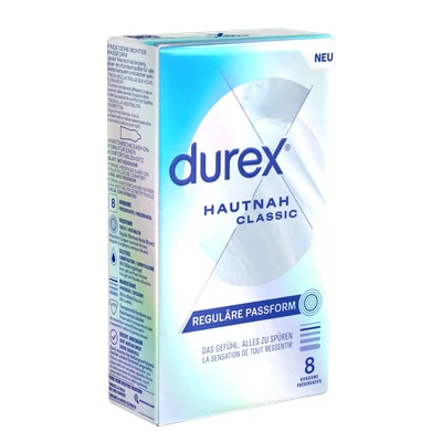 Abbildung von durex Kondome Hautnah Classic Ultra dünn, mit anatomischer Easy On Form &amp; Silikongleitgel befeuchtet, 8 St.