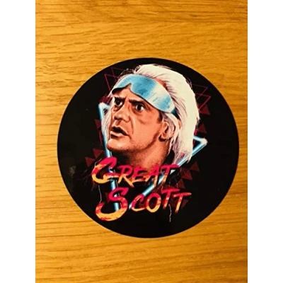 Abbildung von Great Scott Aufkleber Sticker Doc Brown Zurück In Die Zukunft Future Decal Mi456