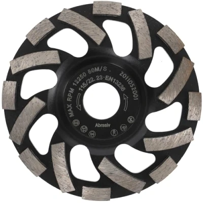 Abbildung von PRODIAMANT Diamant Schleiftopf 115 mm x 22,2 Turbo ST91 Diamantschleifscheibe Asphalt Estrich Profiqualität