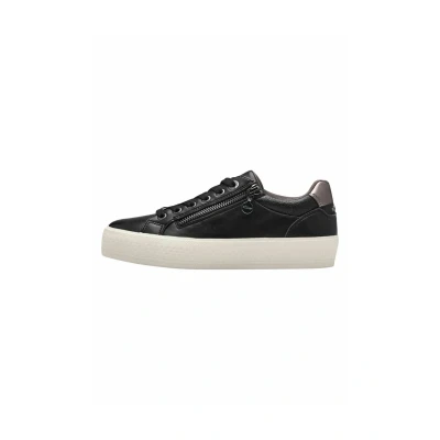 Abbildung von s.Oliver Damen Sneaker flach mit Reißverschluss Freizeit, Schwarz (Black), 39 EU