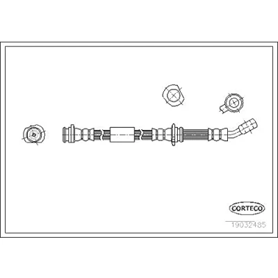 Abbildung von CORTECO 19032485 Bremsschläuche Vorderachse 500